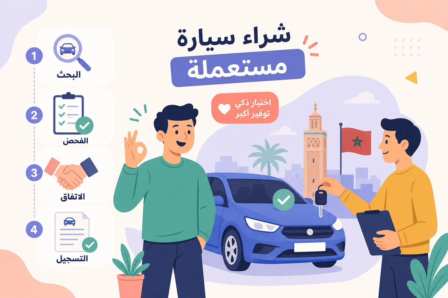 خطوات شراء سيارة مستعملة بالمغرب: البحث، الفحص، الاتفاق، التسجيل